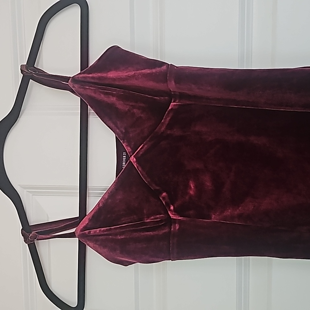 Forever 21 velvet red Dress